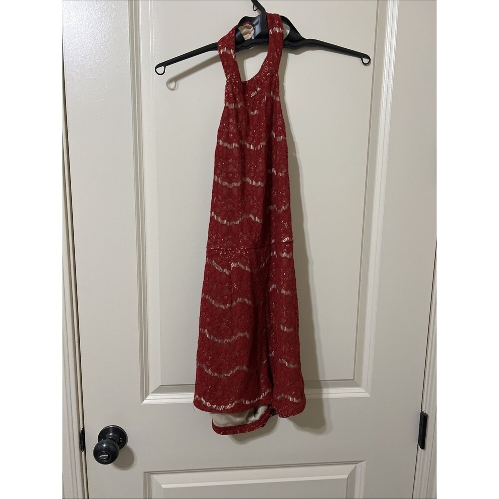She + Sky Women’s Halter Neck Rex Romper Size Small